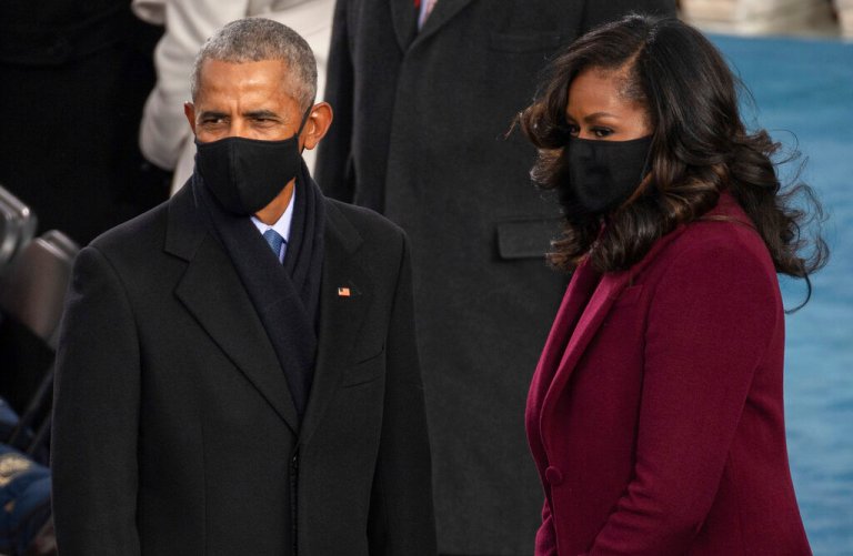 Former President Barack Obama and his wife Michelle.