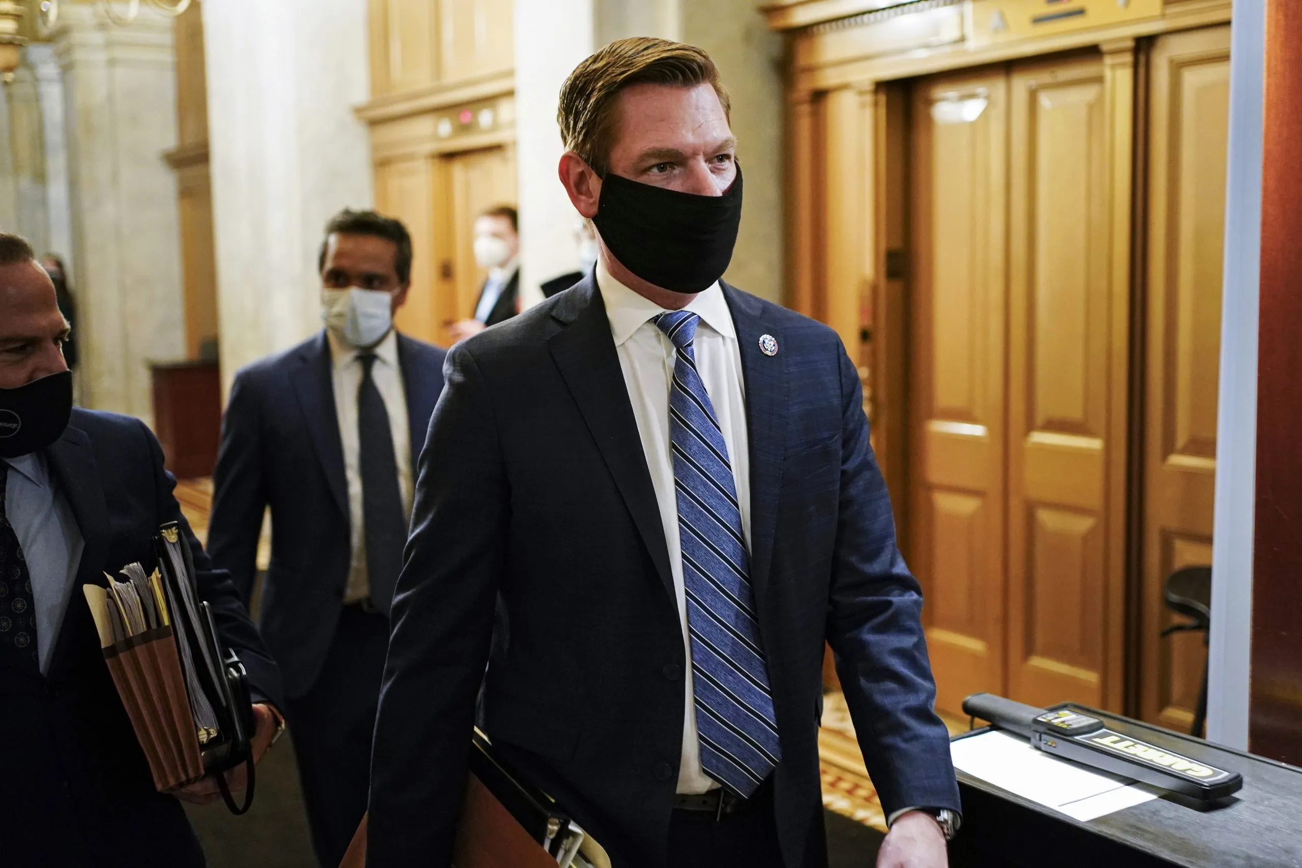 Eric Swalwell sues Trump, Giuliani, and Trump Jr. over Capitol breach