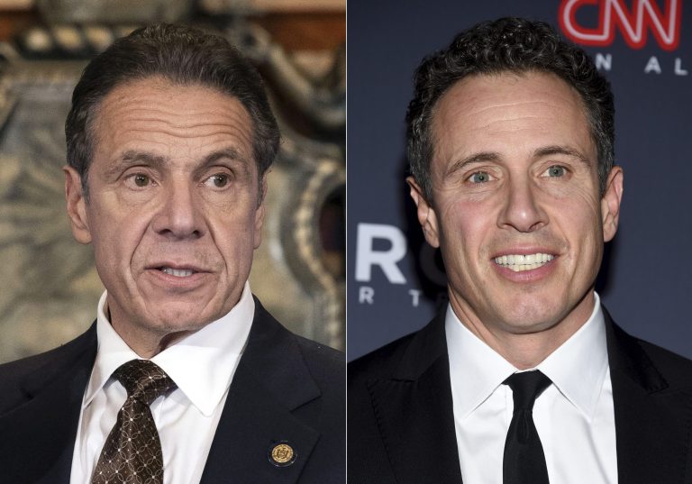 Chris Cuomo defends helping his brother in podcast debut New York Gov. Andrew Cuomo, left, and CNN anchor Chris Cuomo.