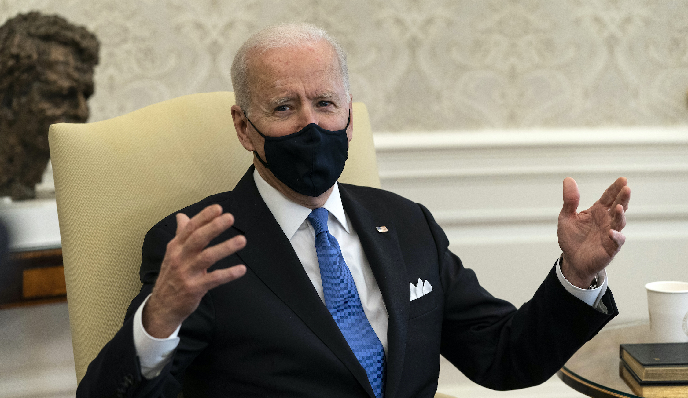 ‘Neanderthal thinking’: Biden swipes at Texas reopening and mask mandate’s end