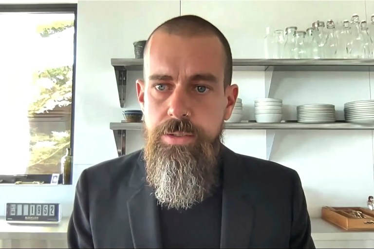 In this image from video, Twitter CEO Jack Dorsey testifies during a House Energy and Commerce Committee hearing at the U.S. Capitol in Washington, Thursday, March 25, 2021.