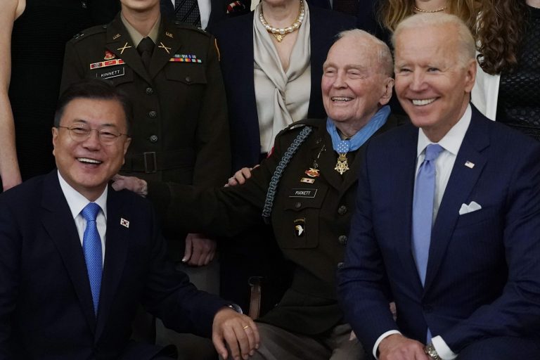 Biden shouts out wrong South Korean dignitary during Medal of Honor ceremony