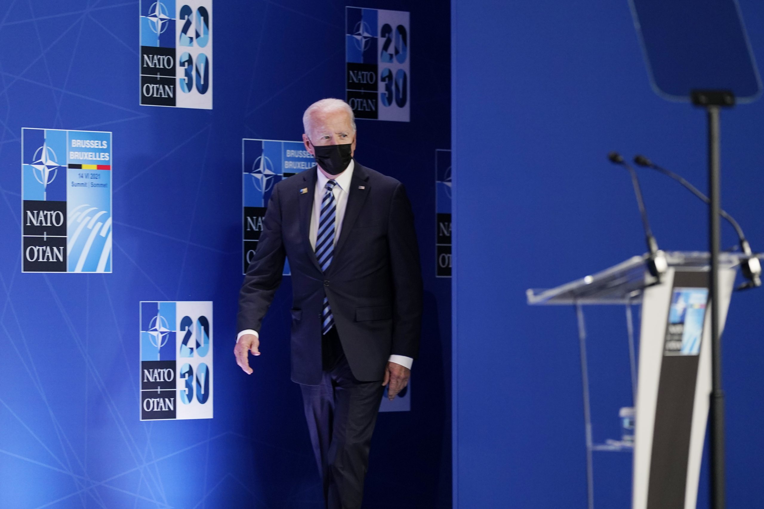 Biden pans Trump’s ‘phony populism’ in Brussels