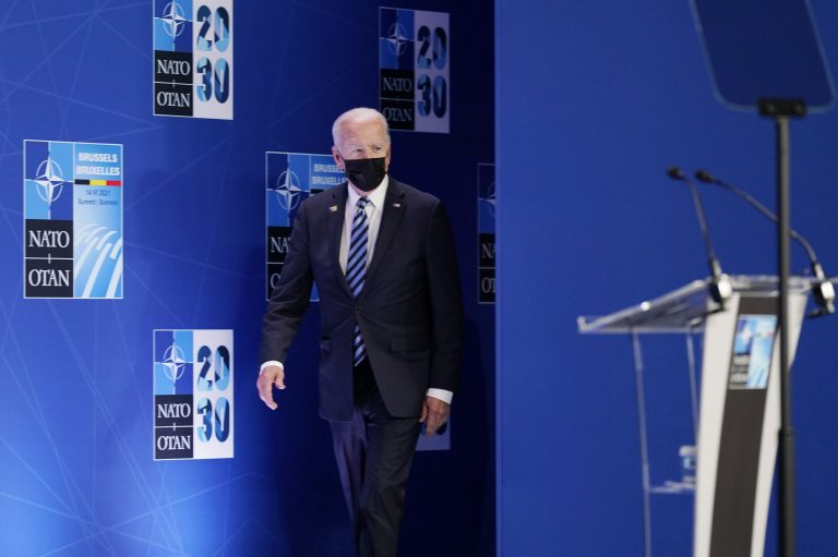 Biden pans Trump’s ‘phony populism’ in Brussels