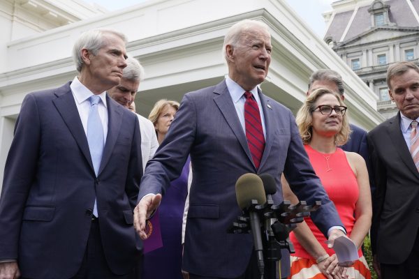 Infrastructure tests whether Biden can reach across the aisle and to his left
