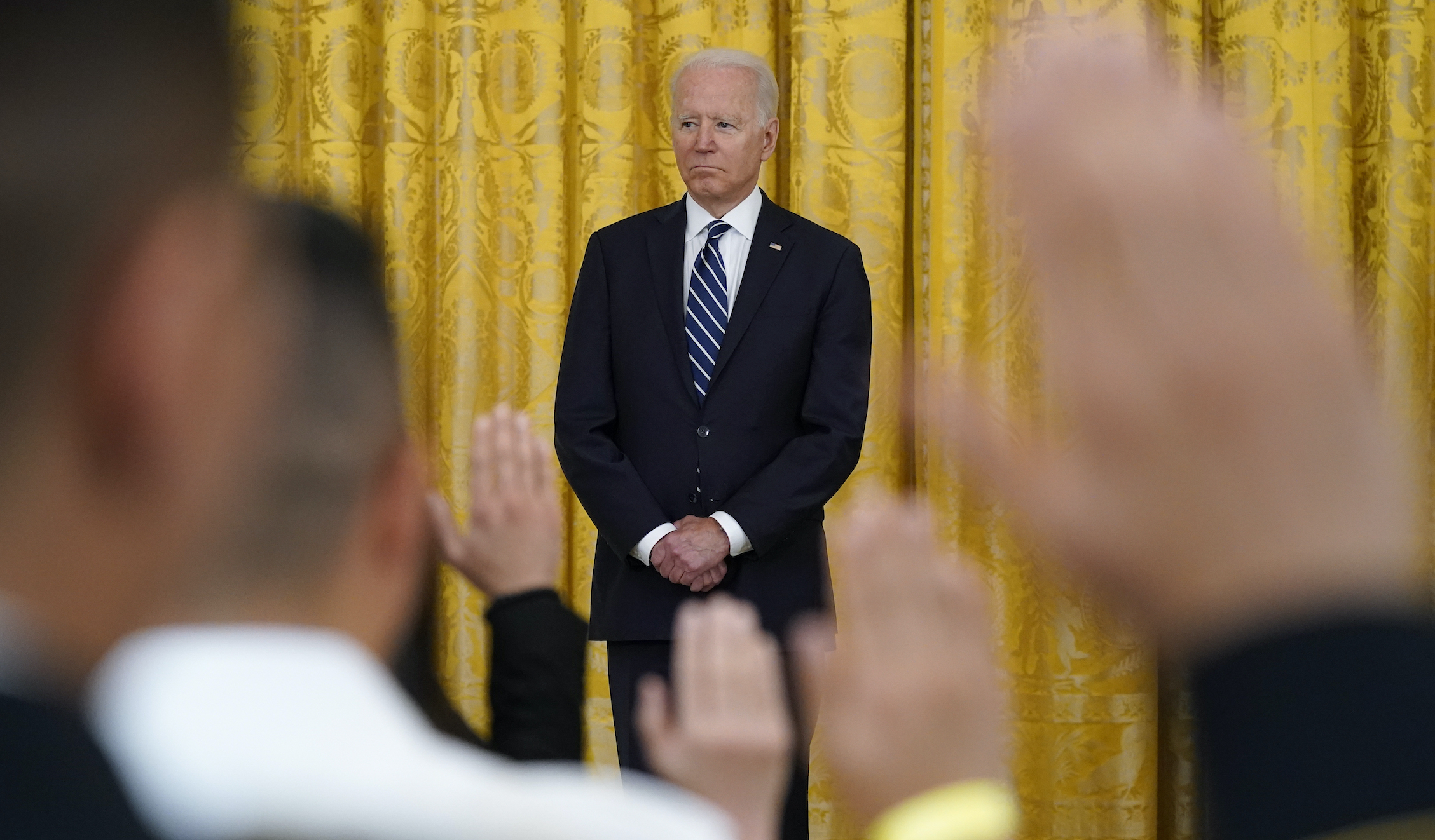 ‘Saddam Hussein’s god-awful, gaudy palace’: Biden recalls naturalization ceremony in Iraq before Fourth of July