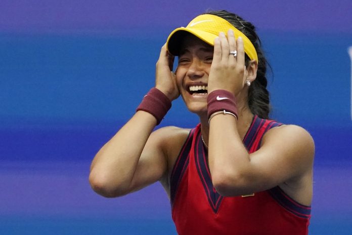 The Latest: Emma Raducanu, 18, wins US Open women’s title