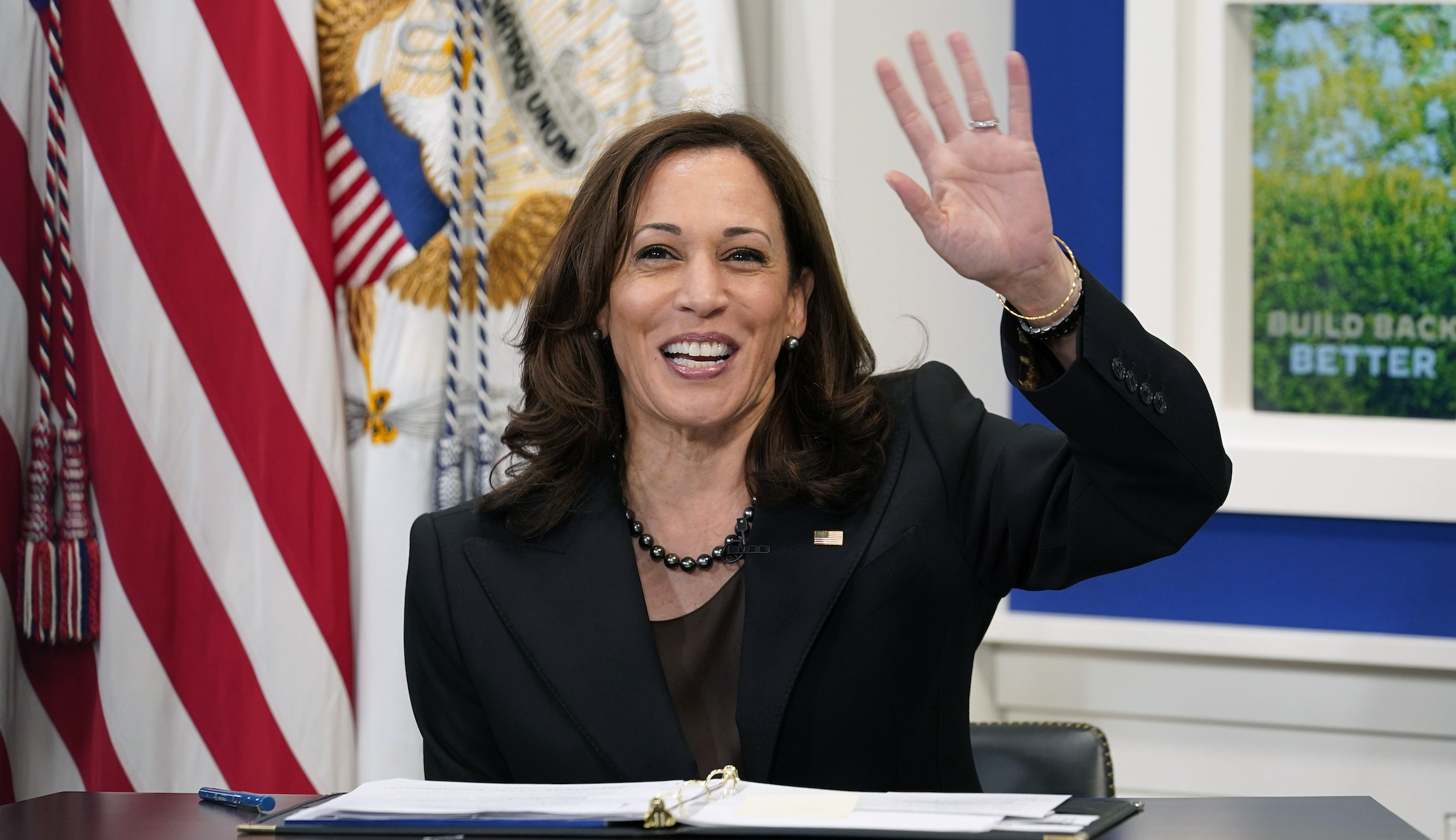 Harris lobbies mayors on reconciliation package after Biden skips town