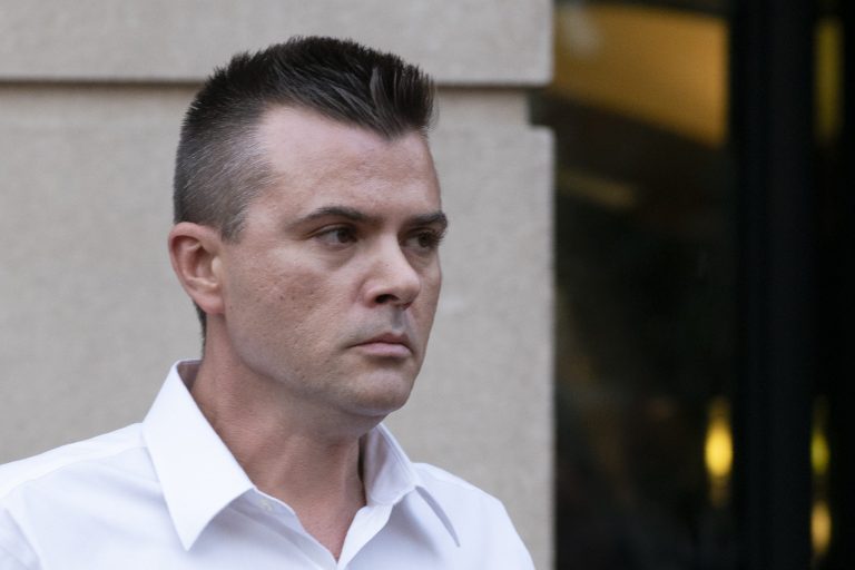 Igor Danchenko leaves the Albert V. Bryan United States Courthouse in Alexandria, Virginia, on Nov. 4, 2021.
