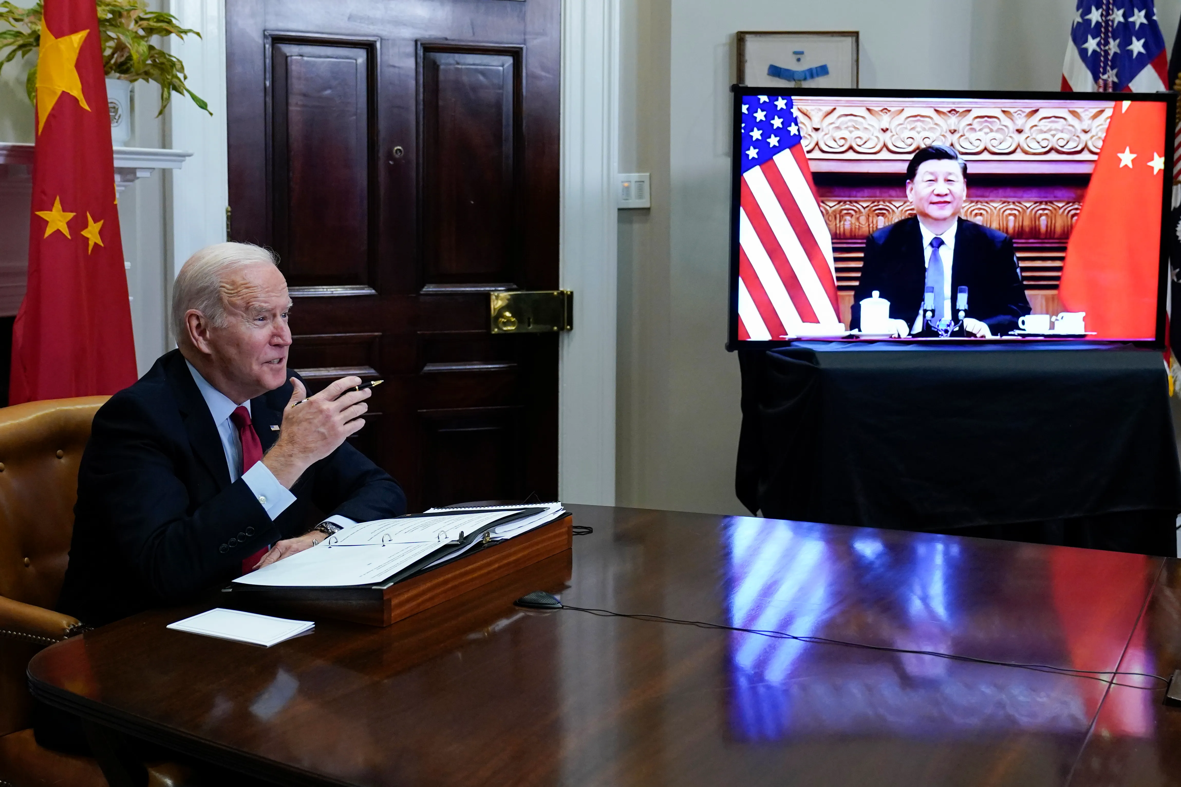 Biden and Xi agree to inch toward arms control talks