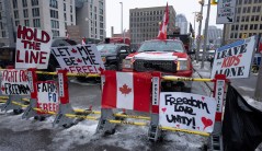White House says Canadian trucker protests more disruptive than vaccine mandates