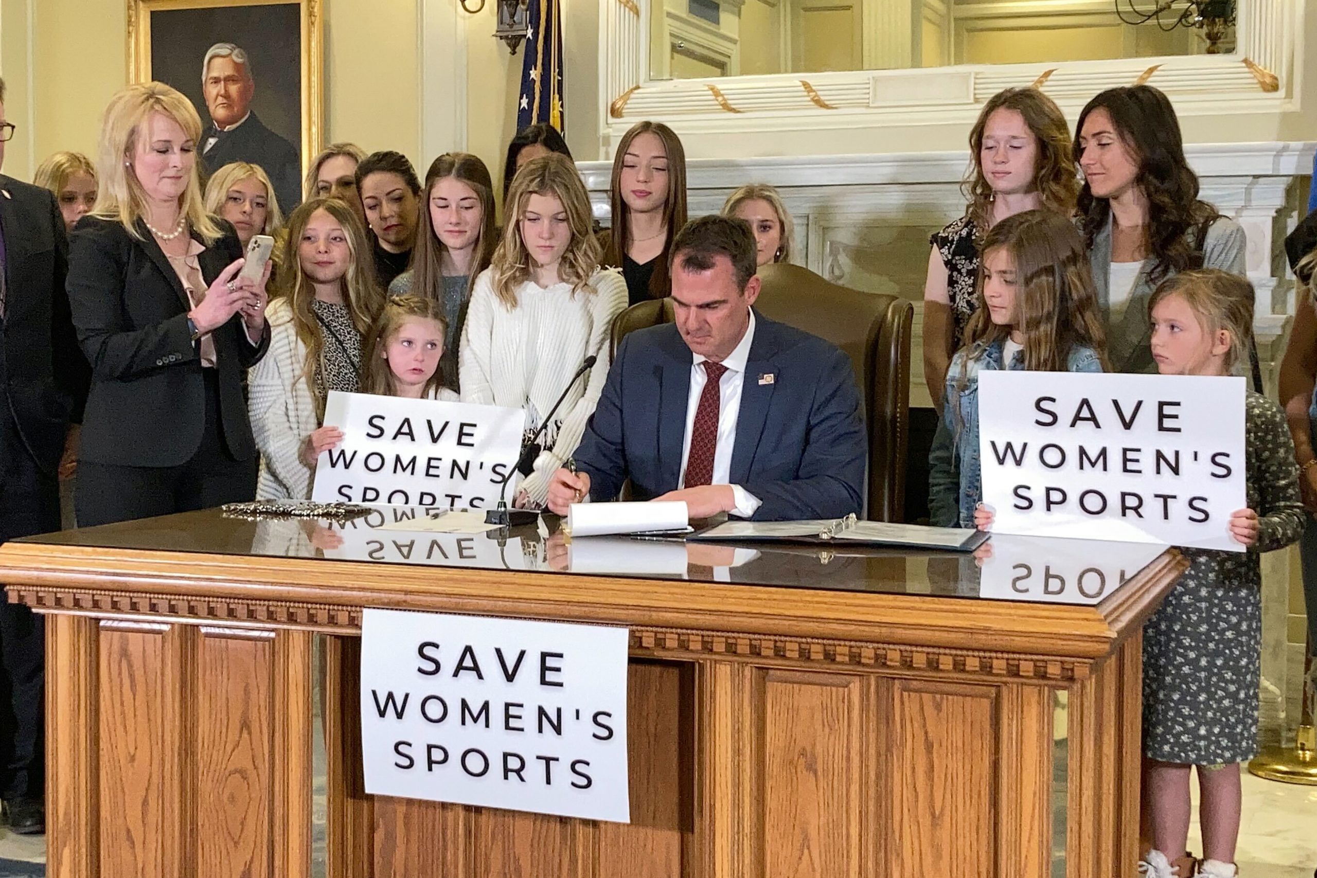 WATCH: Oklahoma governor signs bill to protect women’s sports
