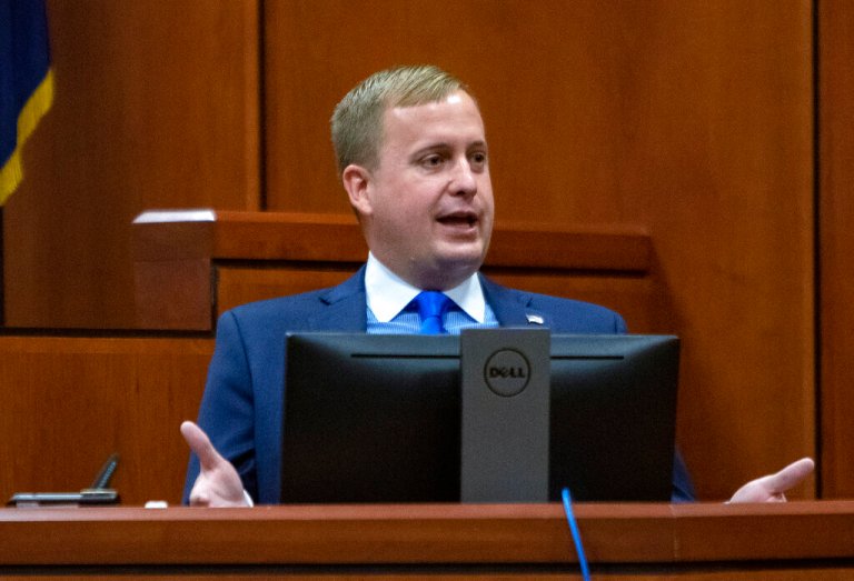 Former Idaho state Rep. Aaron von Ehlinger testifies on his own behalf during day three of his rape trial.