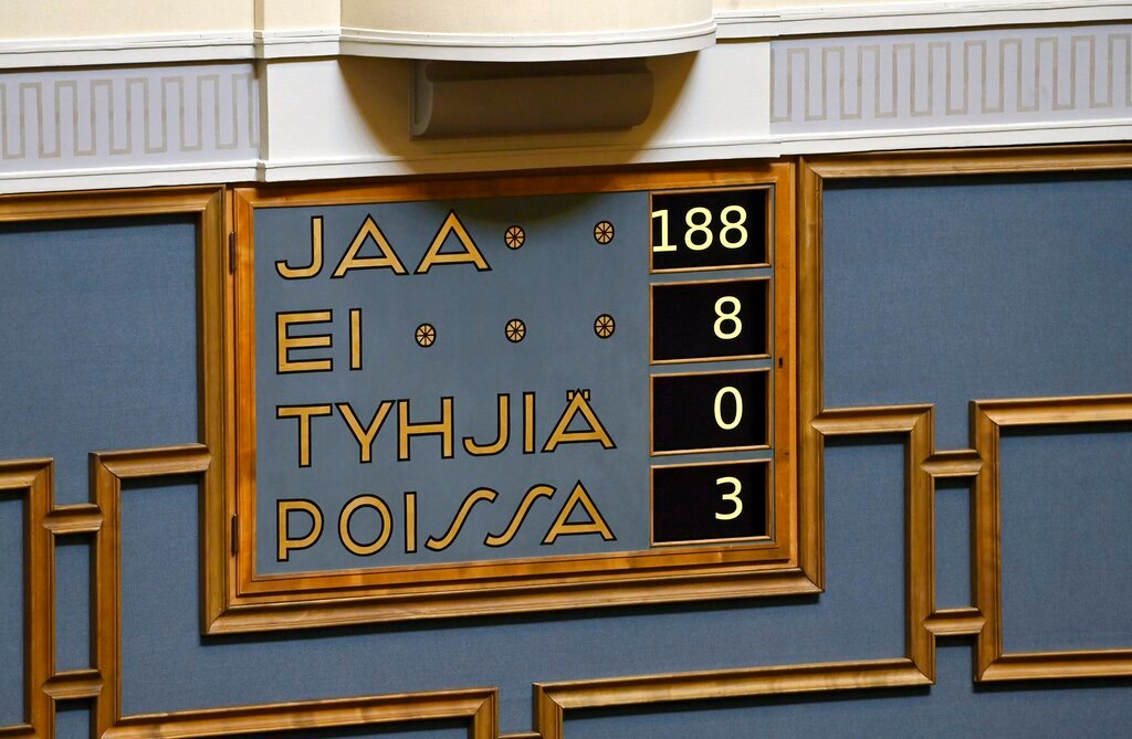 Finland’s Parliament OKs NATO application