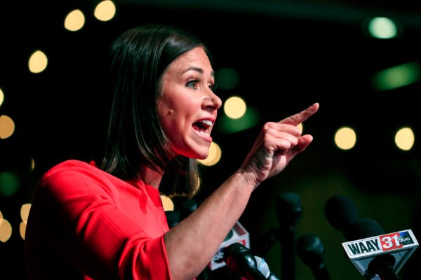 Katie Britt holds edge over Rep. Mo Brooks in Alabama Senate Republican runoff