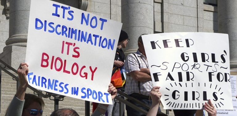 Lawmakers listen as parents speak about the prospect of their children competing against transgender girls in school sports at the Utah State Capitol on Friday, March 25, 2022, in Salt Lake City.