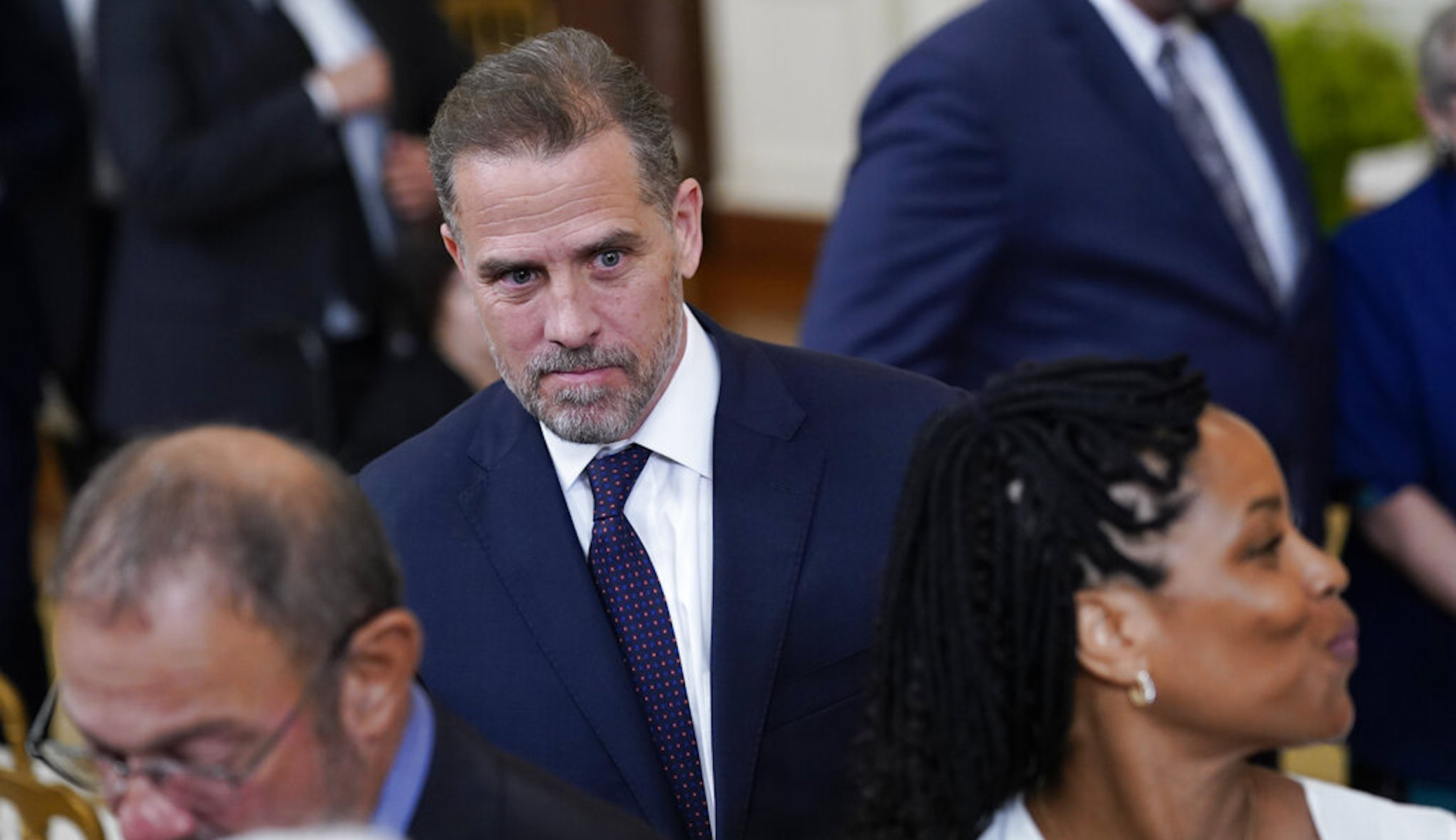 Hunter Biden confronted about laptop drama at White House event