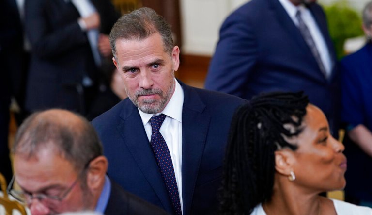 Hunter Biden confronted about laptop drama at White House event