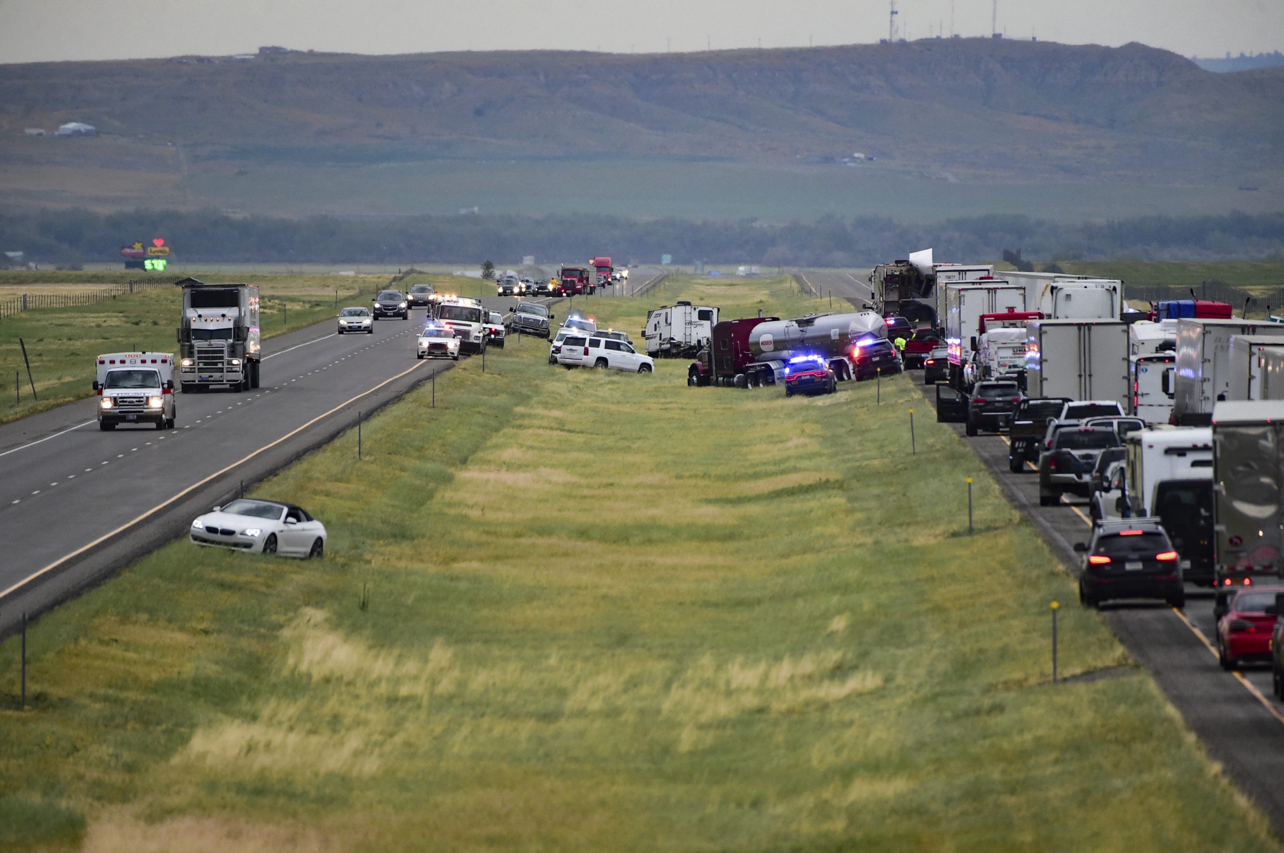 Six people dead after storm causes Montana highway pileup