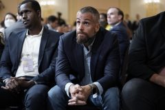 Ex-DC police officer who was beaten on Jan. 6 heckled by protesters outside hearing