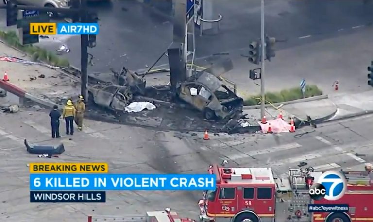 Witness to fireball LA car crash reveals baby was ejected right in front of her Witness to fireball LA car crash reveals baby was ejected right in front of her