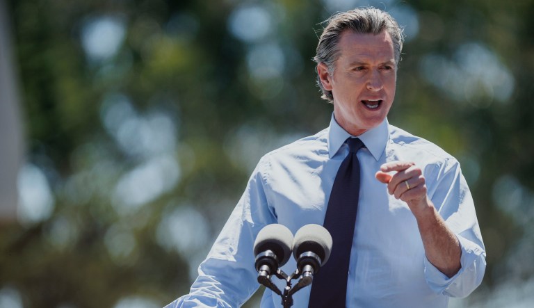 Newsom pledges $100,000 to DeSantis rival Charlie Crist