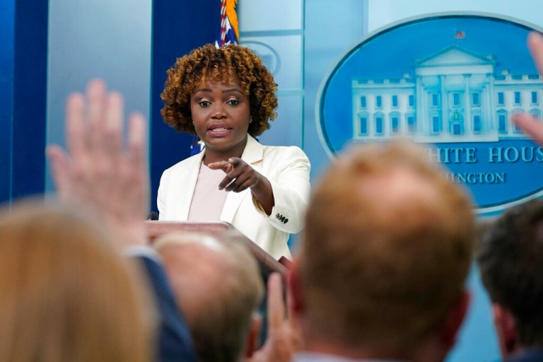 White House press secretary Karine Jean-Pierre attempted to convince reporters Thursday that the administration had 