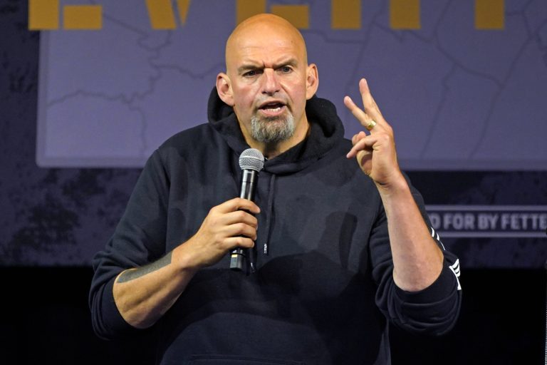 ‘My name is John Fetterwoman’: Democrat seeks female support at abortion rights event
