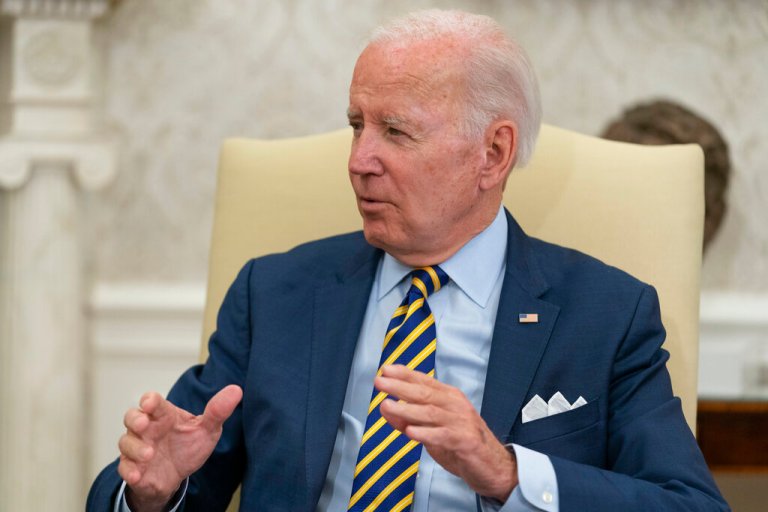Biden says inflation was up ‘just an inch, hardly at all’ in report that sent stocks tanking