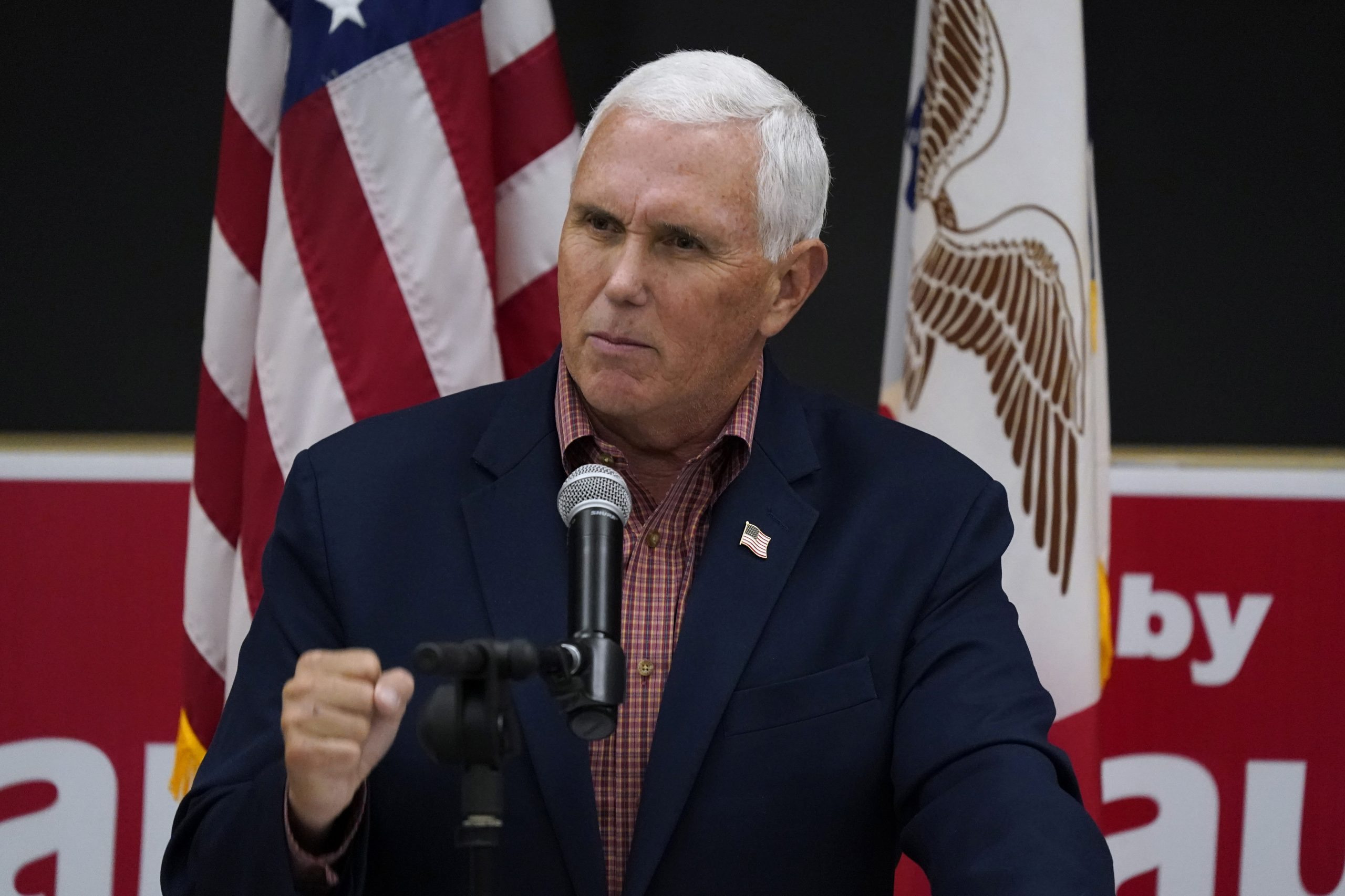 Pence urges Republicans not to back down from abortion on campaign trail