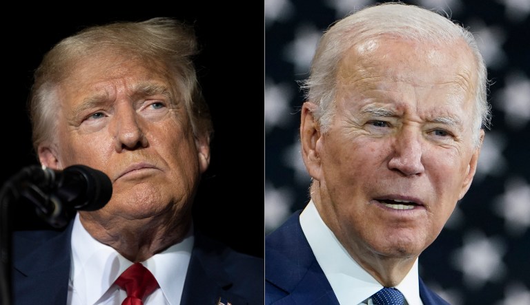 Former President Trump warned Republican lawmakers not to target Medicare and Social Security in their escalating fight over the debt ceiling, at least partially aligning himself with President Joe Biden and Democrats in the process.
