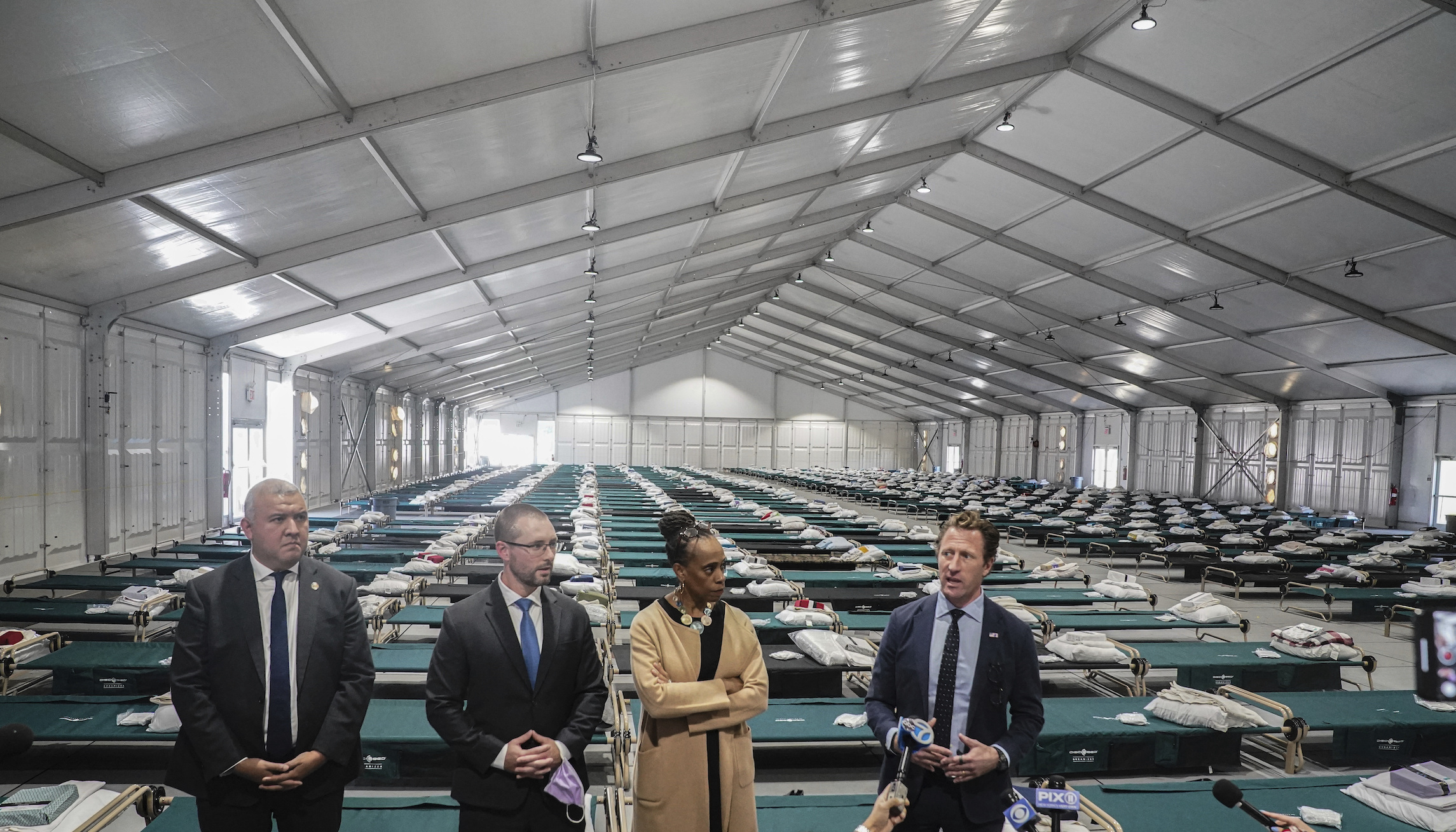NYC closes migrant tent city, will resort to hotels