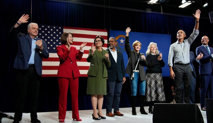 Obama flips script on crime and inflation at Las Vegas rally