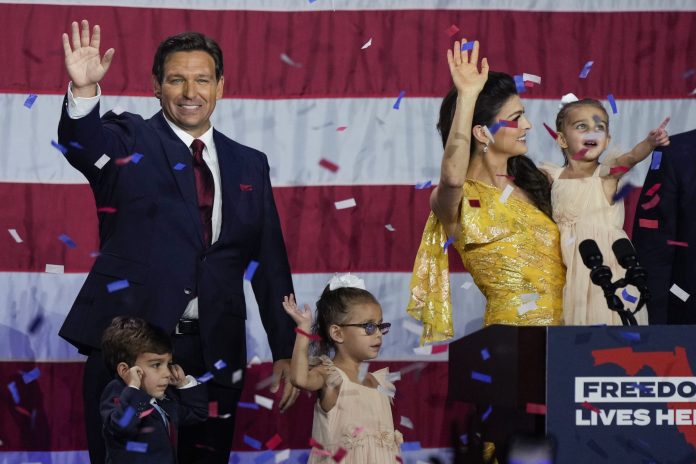 Florida Republican Gov. Ron DeSantis.