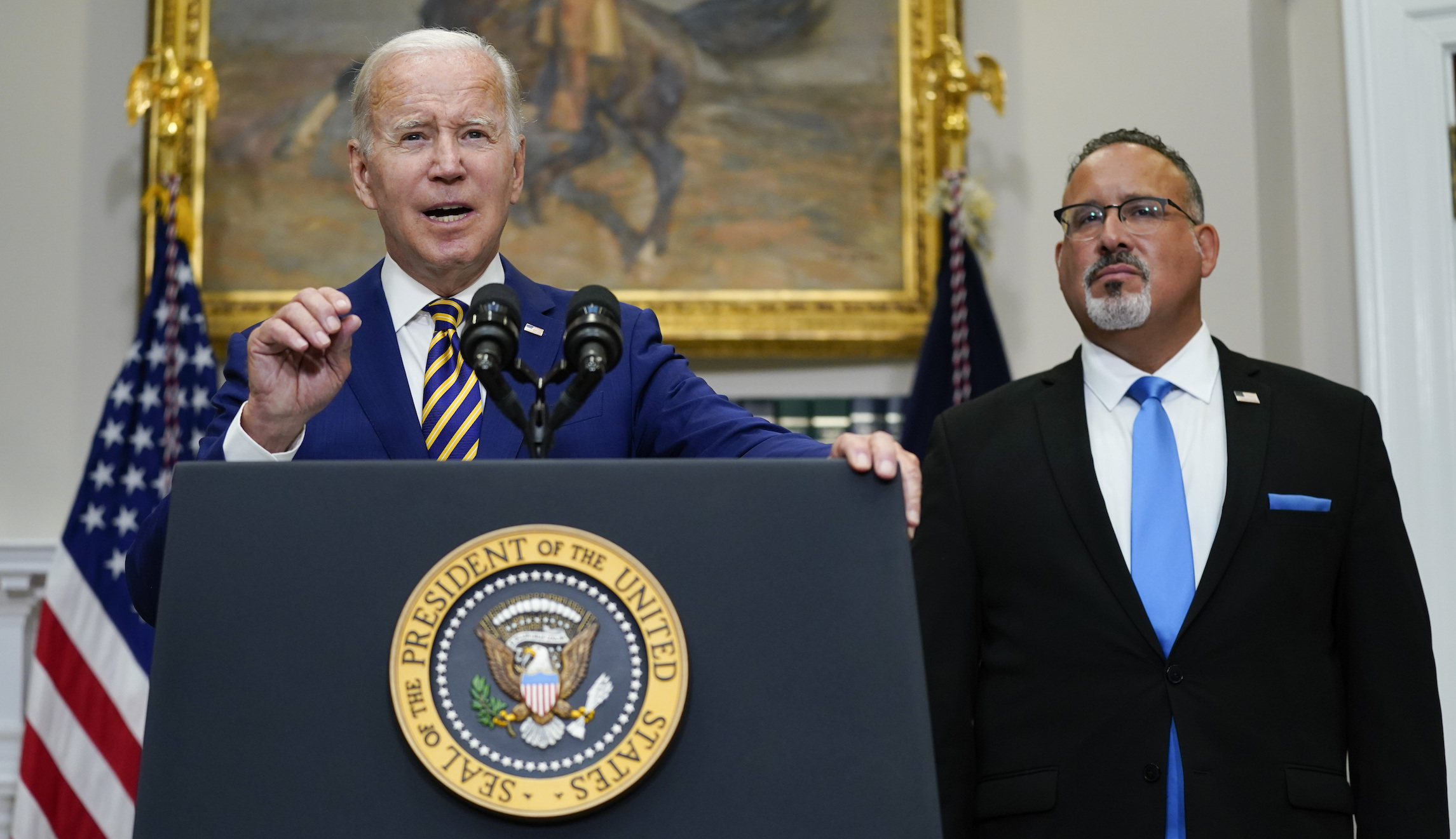 White House issues veto threat against GOP plan to scrap student loan forgiveness