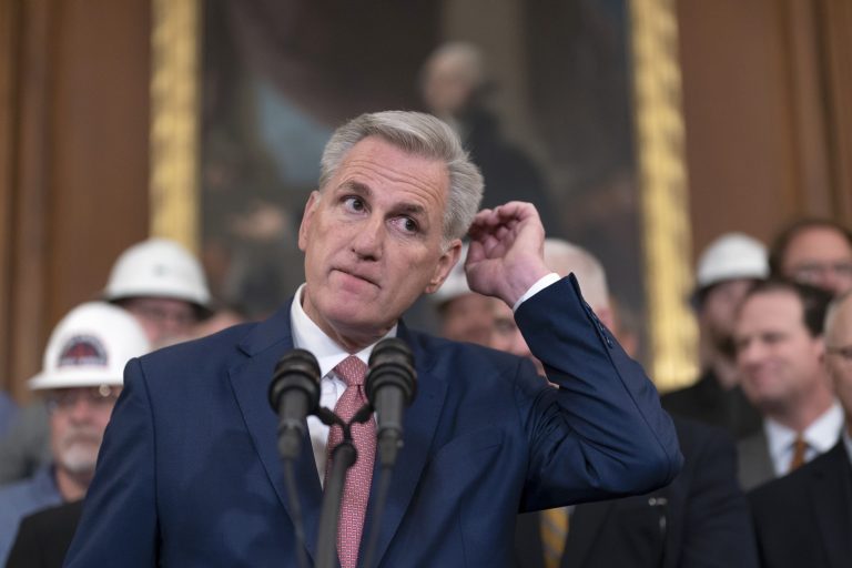 WATCH LIVE: Kevin McCarthy talks at the 100-day mark in his speakership