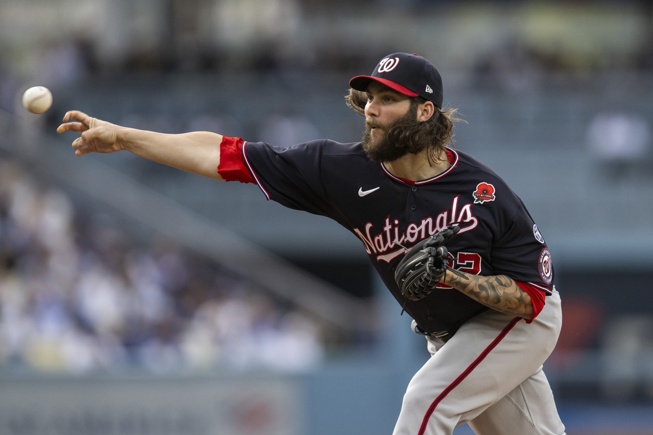 Nationals Dodgers Baseball