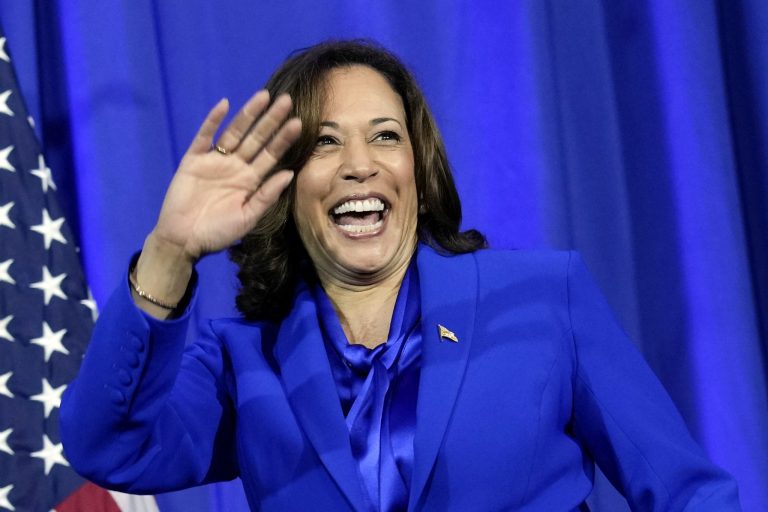 Vice President Kamala Harris arrives to speak during an event in Washington, Friday, June 23, 2023. 