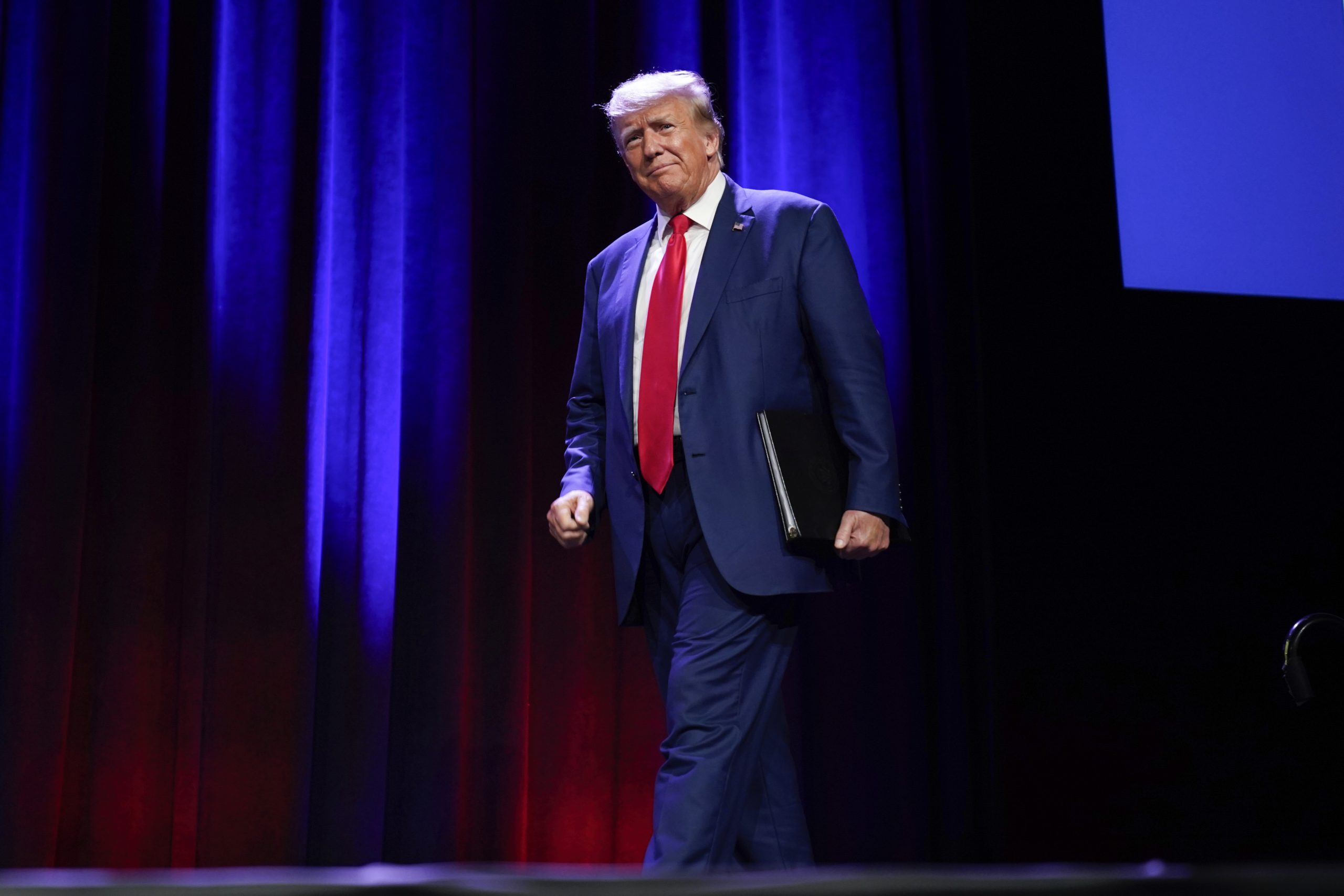 Trump refers to both DeSantis and Biden as “son of a *****”