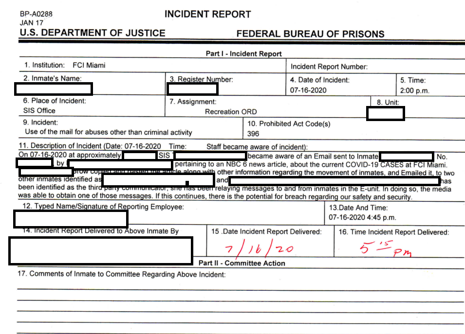 BOP report