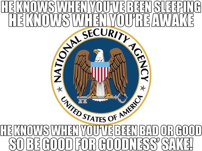 Monday meme: NSA is coming to town