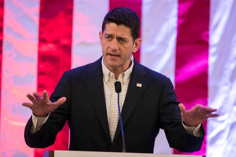 Ryan's roots in Wisconsin's 1st District were too deep for political novice and Badger State newcomer Paul Nehlen to overcome.(AP Photo/Evan Vucci)