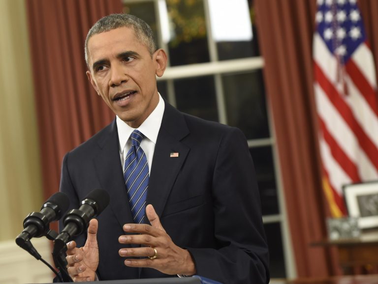 President Obama announced no significant shift in U.S. strategy and offered no new policy prescriptions for defeating the Islamic State. (Saul Loeb/Pool Photo via AP