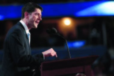New Obama phrase: ‘If the president loses’ Rep. Paul Ryan assailed Obamacare in his Republican convention speech. AP Photo/Mary Altaffer