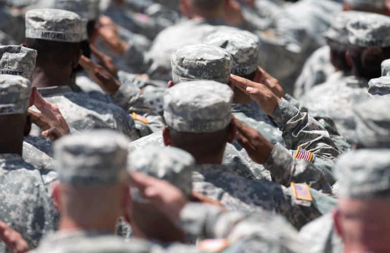 Former U.S. Army National Guardsman Mohamed Bailor Jalloh wanted to attack a military installation in the syle of the Chatanooga, Tenn., and Fort Hood shootings, according to the Justice Department. (AP Photo/Carolyn Kaster)
