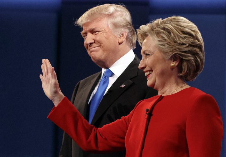 Neither Hillary Clinton nor Donald Trump used questions about the other's charitable foundation to launch attacks during their first onstage battle. (AP Photo)