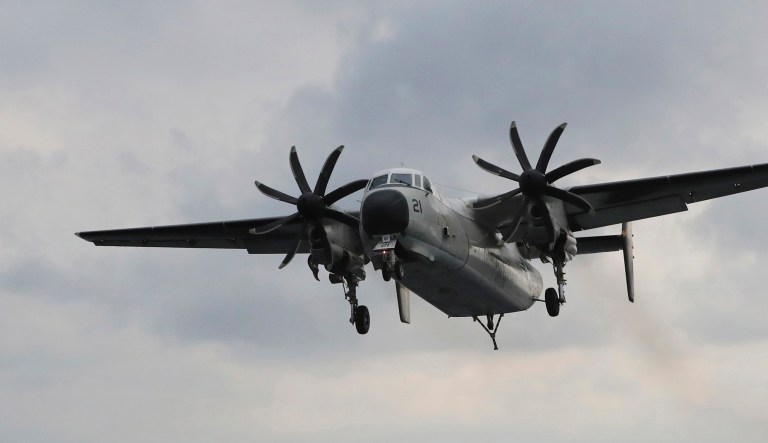 The C-2 crashed into the Philippine Sea Nov. 22. (AP Photo/Lee Jin-man, File)