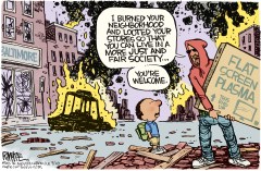 Editorial cartoon: A more just and fair society