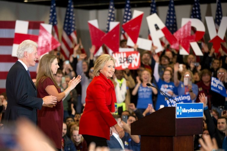 Hillary Clinton has been losing in New Hampshire polls, but now she can weather a loss in New Hampshire without too much embarrassment to her campaign. (AP Photo)