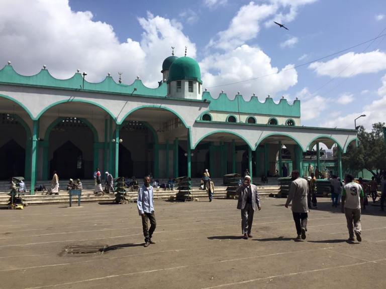 My intention was to visit the mosque, take a photo or two and, if the opportunity arose, ask a Muslim Ethiopian or two for their thoughts on Trump. But I never got the chance. (AP Photo)